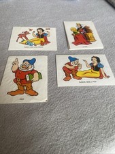 Autocollant/Stickers Vintage Blanche Neige Et Les 7 Nains La Vache Qui Rit 1973 