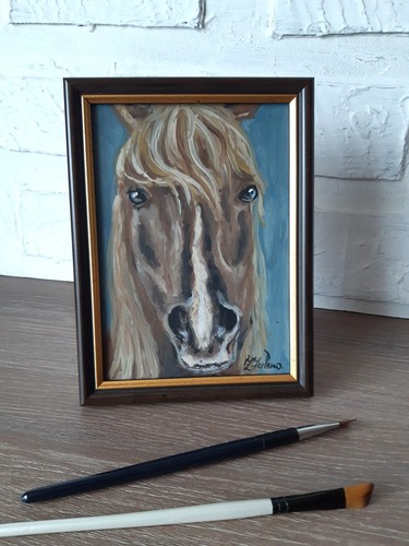 Tableau original cheval - , ferme