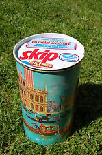 BARIL SKIP EN MéTAL DéCORé