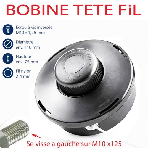 Tête fil nylon - tête,