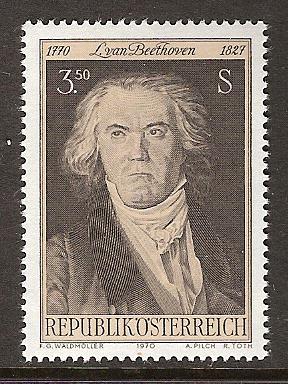 Austria 887 mnh beethoven - austria,