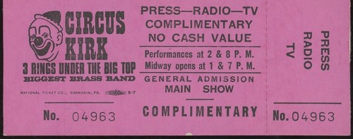 Circus kirk press radio - press, tv