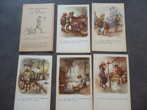 Lot cartes poulbot - cartes, -poulbot-