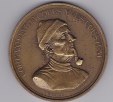 MEDAILLE COMMANDANT JACQUES YVES COUSTEAU – LE MONDE DES OCEANS – LA CALYPSO