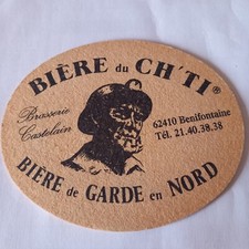 Ancien sous bock recto-verso différent bière du CHTI