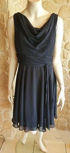 Robe cocktail bleu taille