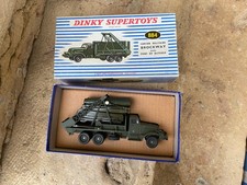 Camion BROCKWAY + pont de bateaux de DINKY TOYS FRANCE + boite, ref : 884