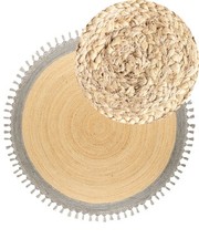 Tapis boho rustique - en, jute