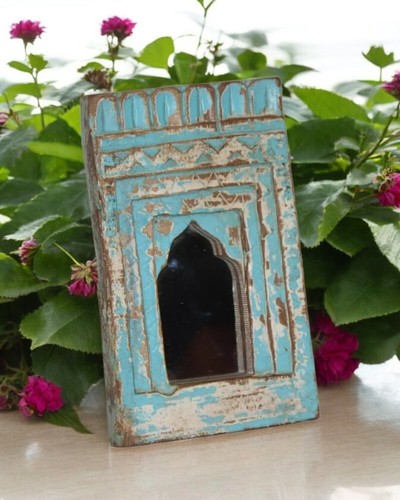 Miroir décoratif bois - miroir, en