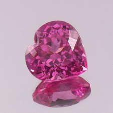 AAA Naturel sans Défaut Ceylan Saphir Rose Ample Forme Coeur Gemme Coupe 3.35 CT