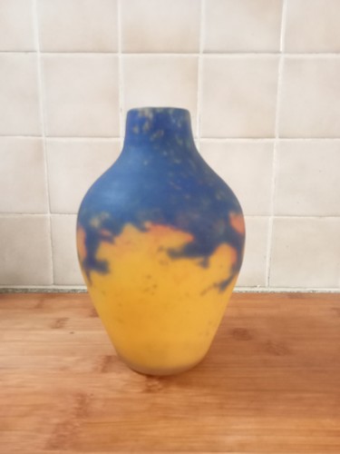 Vase verre marmoreen pate - marmoreen,