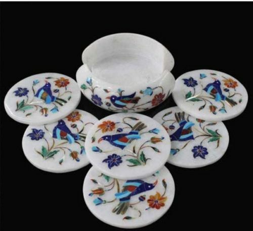 Marbre thé coaster set - coaster,