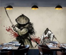 PAPIER PEINT SAMOURAI JAPON