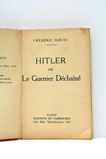 Hitler Frédéric Hirth Paris 1930