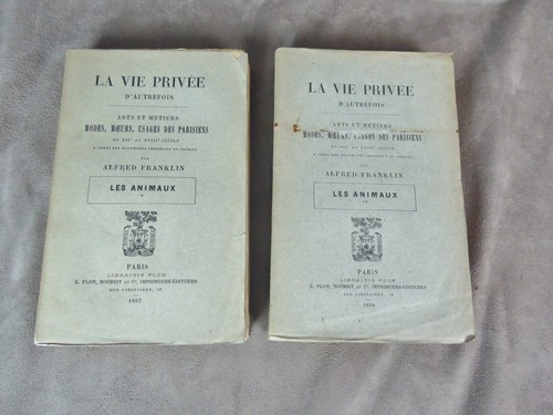 Vie privée autrefois - la, d'autrefois