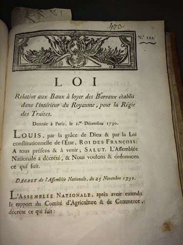 Roi régie des traites - le,