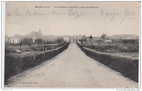 Cpa eauze vue générale - -,