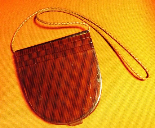 Sac bakelite ambre miel - sac, art