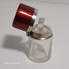 Flacon parfum argent massif - a,
