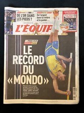 Journal L'EQUIPE - Jeux Olympiques de Paris du 6 Aout 2024 - Armand DUPLANTIS