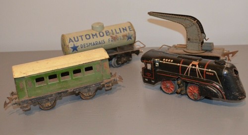 Lot ancien train wagon jep - train,