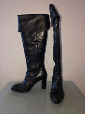 jolies bottes à revers en cuir agneau ESPACE pointure 37 (6B) état neuf