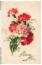 AWOP5-0320-FLEUR - Bonne fete - Oeillet