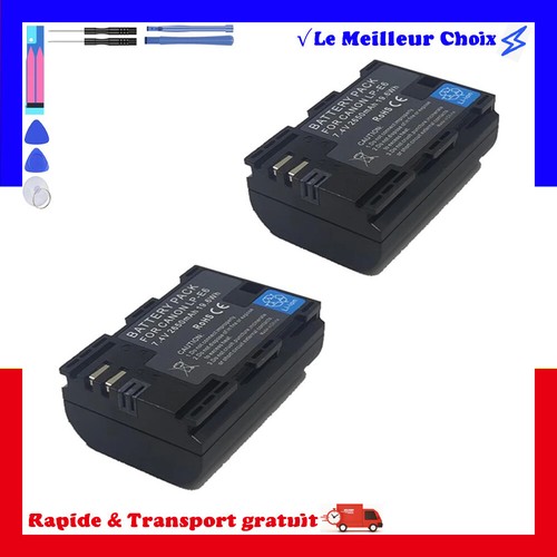 Batterie pour canon e6 - 2x, lp-e6