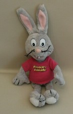 Doudou peluche lapin gris