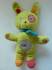 Doudou nicotoy lapin - b2., vert