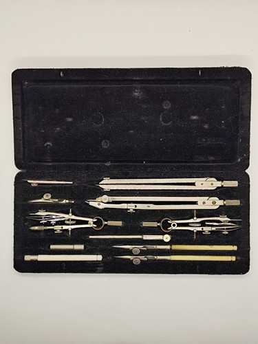 Ancien coffret compas - coffret, de
