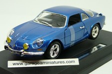 RENAULT ALPINE A110 BLEUE 1970 BBURAGO REF 222093BL ECHELLE AU 1/24  collection