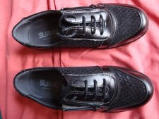 chaussures confort NEUF T 38 CUIR NOIR SUAVE
