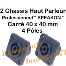 2 Fiches Speakon Haut Parleur