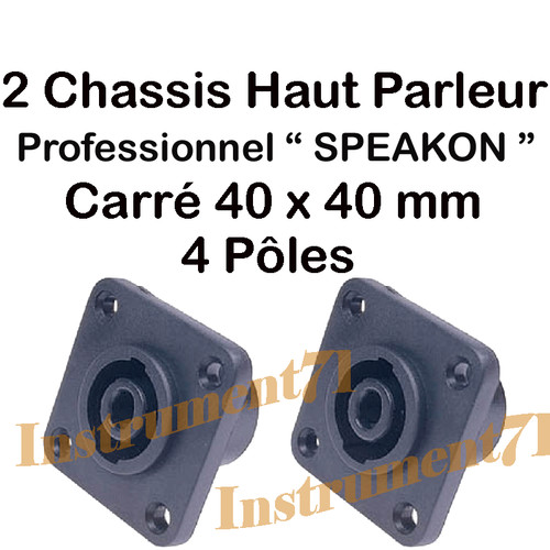 Fiches speakon haut parleur - 2,