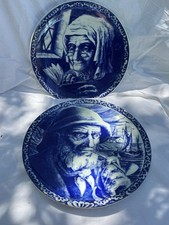 Delft Plates, Pair Of 2 Decorative Wall Plates Restaurant Décor, Cottage Core