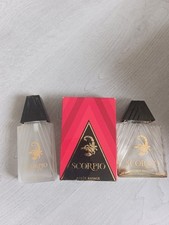 LOT DE 2 FLACONS VIDES VINTAGE SCORPIO D'ORO POUR COLLECTION EN TBE