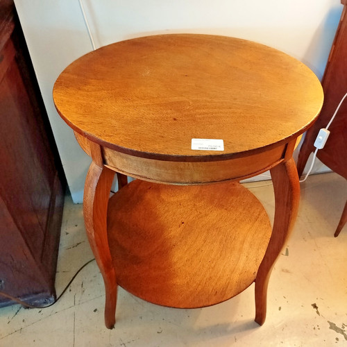 Gueridon rond bois art - art, deco