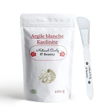 Argile blanche kaolin avec pinceau applicateur de masque en SILICONE -VISAGE ...
