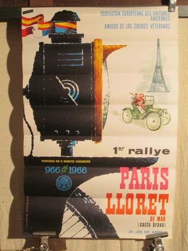 Affiche rallye auto anciennes - affiche,