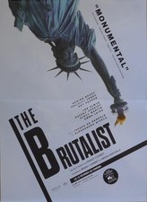 THE BRUTALIST - ADRIEN BRODY - STATUE OF LIBERTY - ORIGINAL FRENCH MOVIE POSTER