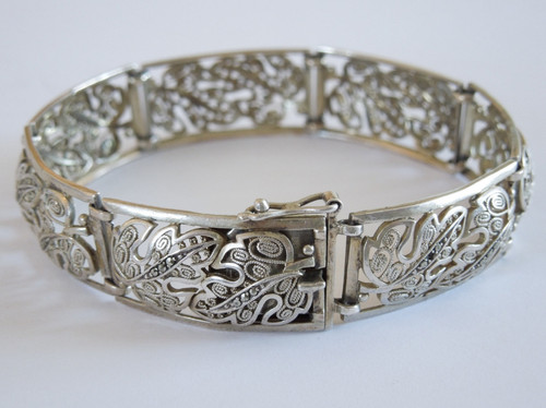 Bracelet vintage argent 800 - bracelet,