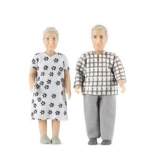 Lundby Poupées Maison Jamie Grand-Mère & Grand-Père Âgée Couple Moderne People 1