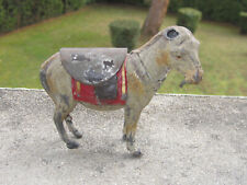 Ancien encrier et porte-montre, âne en plomb de Nuremberg XIXe.