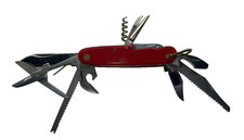 Couteau Merveille Tout Usage Couteau Suisse Armée Type, Rouge