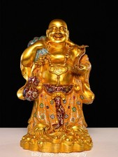 22.8" bronze doré Cloisonne