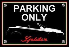 plaque PARKING ONLY ALFA ROMEO