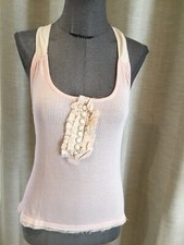 Tres beau top debardeur coton rose Princesse Tam Tam 36 tbe