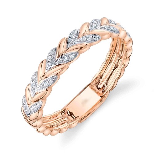 14k rose diamant couronne - 14k,