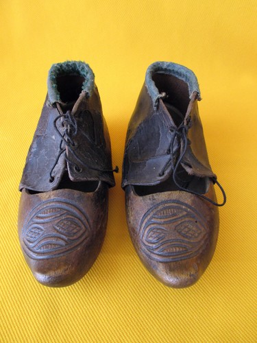 Ancienne paire sabots - paire, de